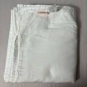 kate spade flat‎ sheet full solid white 100% cotton modern traditional